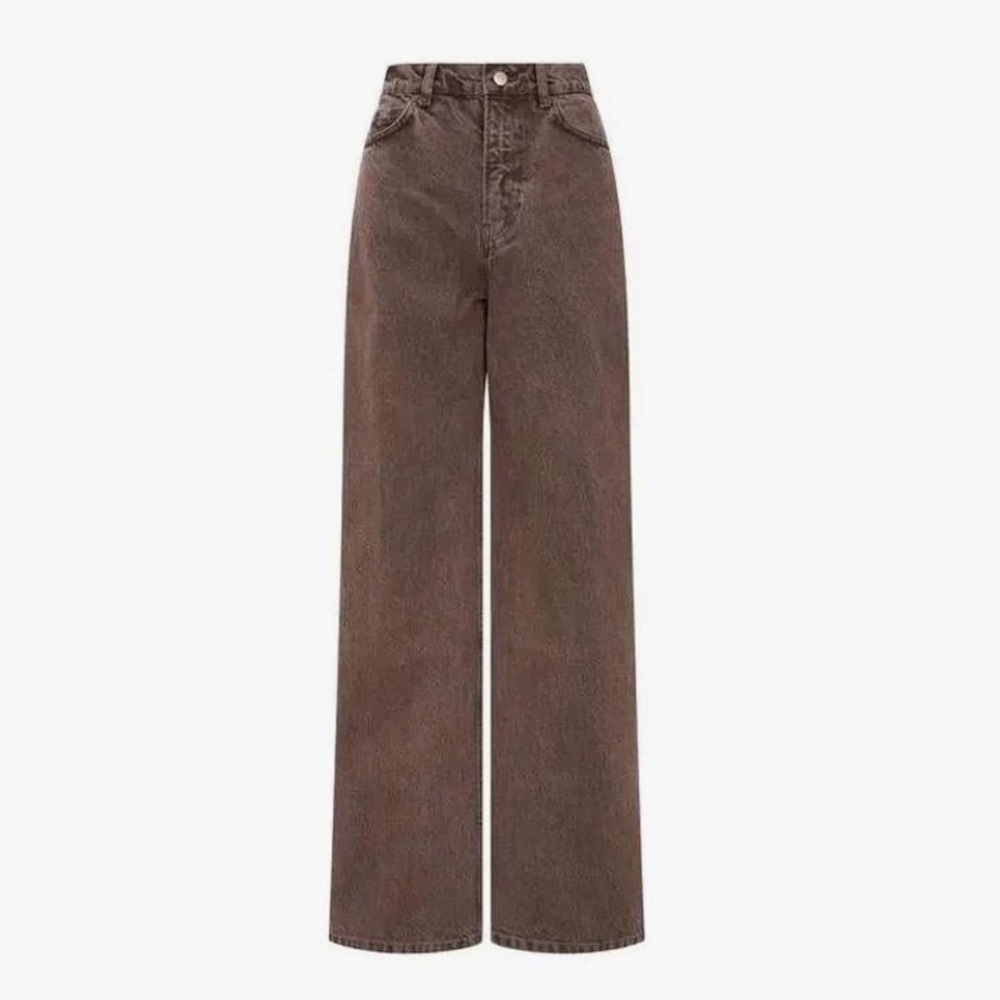 Reformation Vintage Espresso (discont.) Cary High Rise Slouchy Wide Leg Jeans